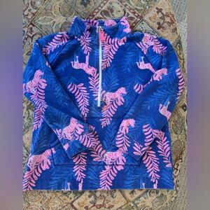 Lilly Pulitzer Blue and Pink Kids Rashguard